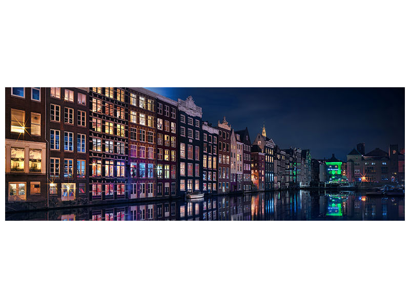 panoramic-canvas-print-amsterdam-windows-colors