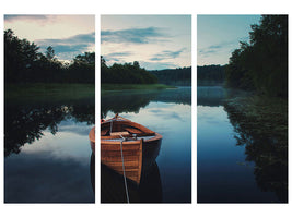 3-piece-canvas-print-boat-in-fog