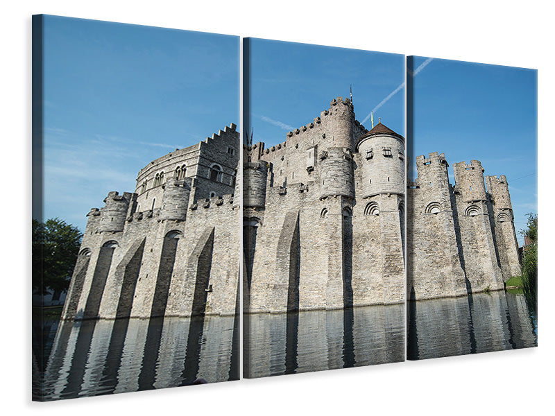 3-piece-canvas-print-castle-gravensteen