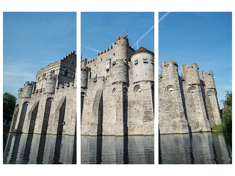 3-piece-canvas-print-castle-gravensteen