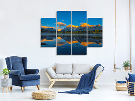 4-piece-canvas-print-a-perfect-morning-in-canadian-rockies