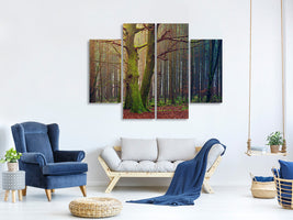 4-piece-canvas-print-alone-in-the-woods