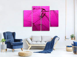 4-piece-canvas-print-dandelion-in-pink