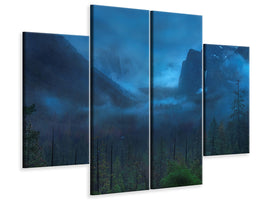 4-piece-canvas-print-gloomy-mountain