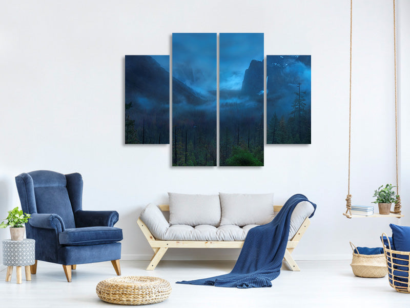 4-piece-canvas-print-gloomy-mountain