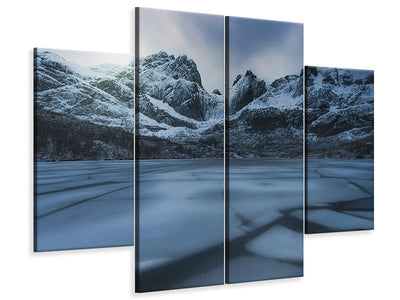 4-piece-canvas-print-ice-craking