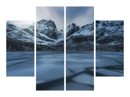 4-piece-canvas-print-ice-craking