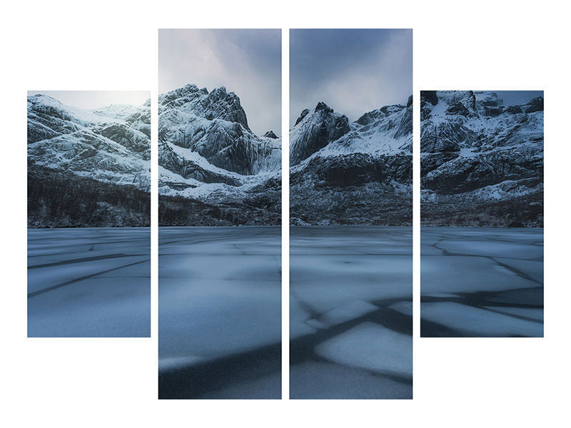 4-piece-canvas-print-ice-craking
