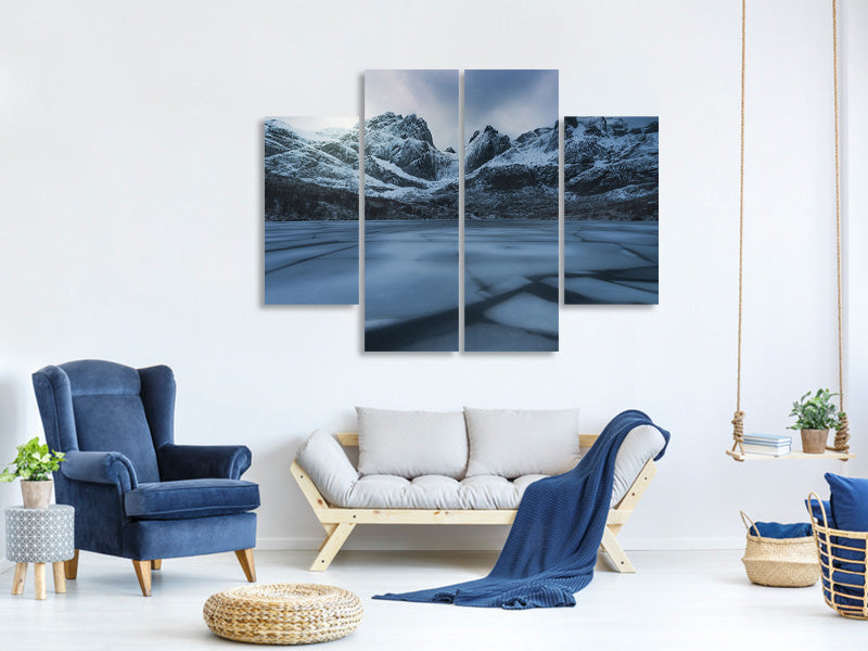 4-piece-canvas-print-ice-craking