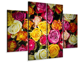 4-piece-canvas-print-many-colorful-rose-petals