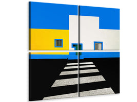 4-piece-canvas-print-pedestrian-crossing