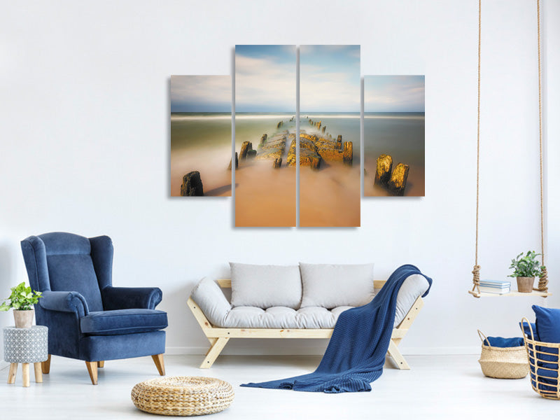 4-piece-canvas-print-sea-road