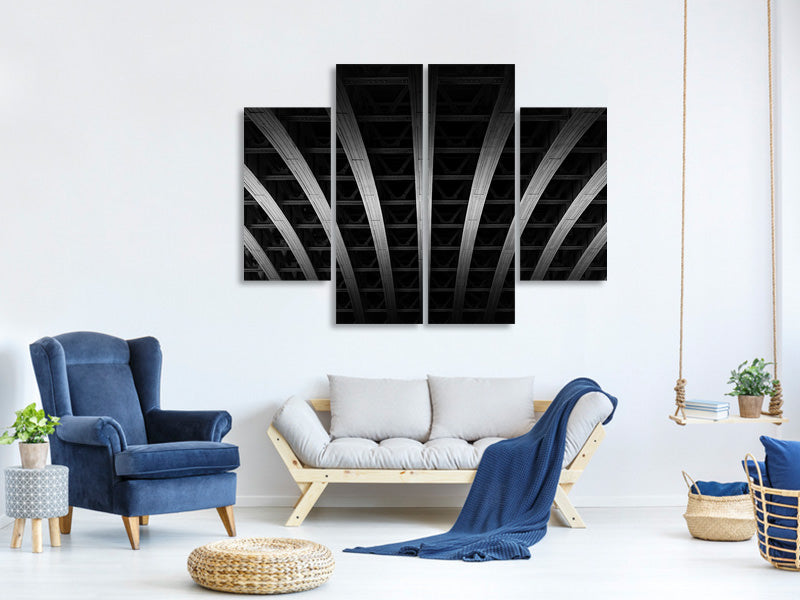 4-piece-canvas-print-under-the-bridge-a