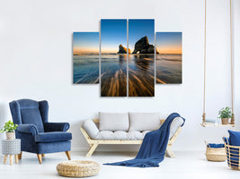 4-piece-canvas-print-wharaiki-beach
