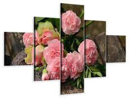 5-piece-canvas-print-a-bouquet-of-roses