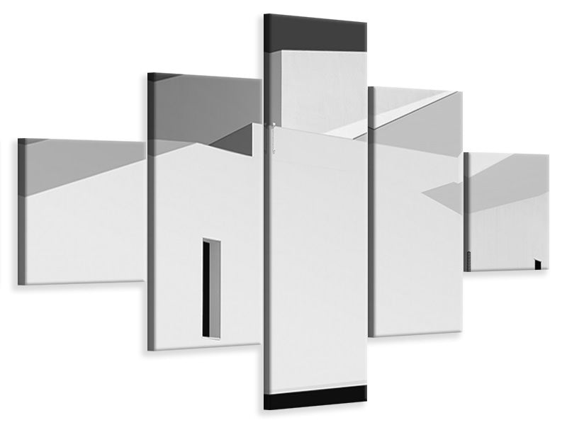5-piece-canvas-print-doors-and-windows