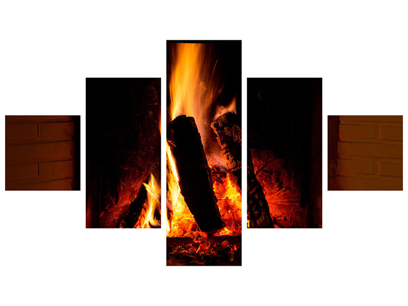 5-piece-canvas-print-fire-in-the-chimney