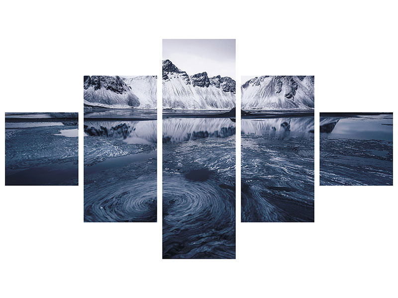 5-piece-canvas-print-ice-on-stokksnes