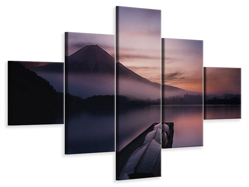 5-piece-canvas-print-mystic-fuji