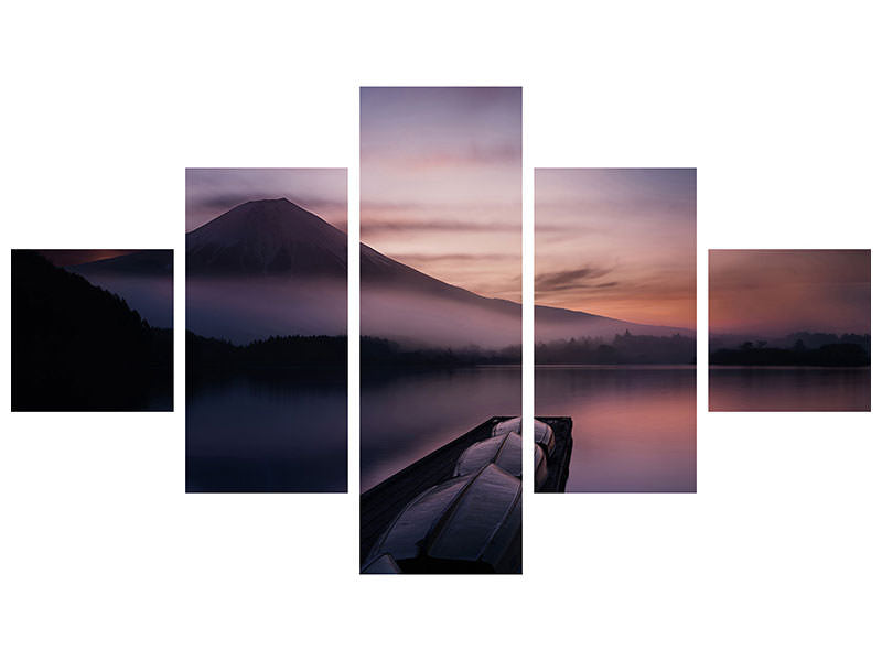 5-piece-canvas-print-mystic-fuji