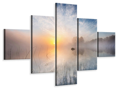 5-piece-canvas-print-reflection