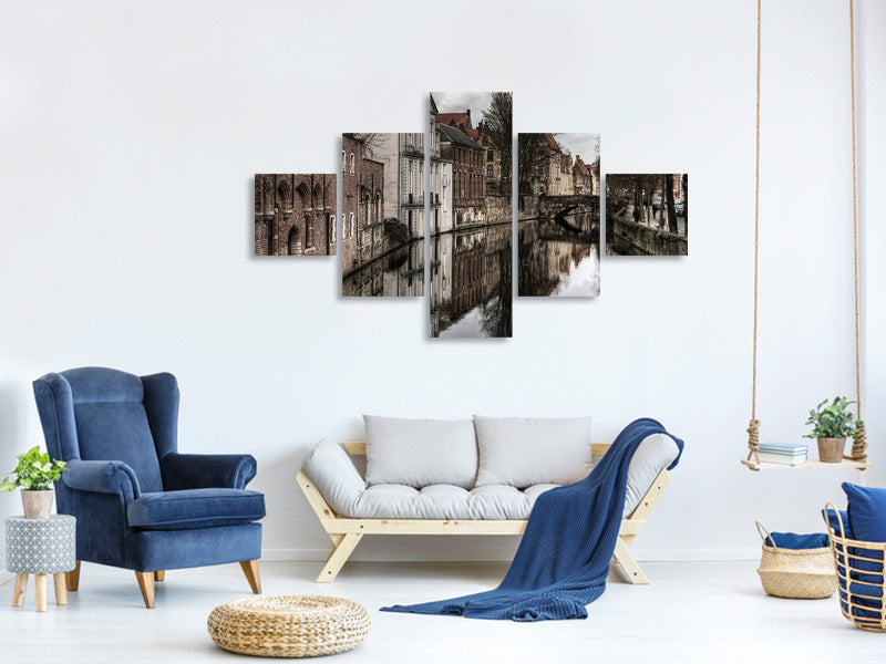 5-piece-canvas-print-reflections-of-the-past