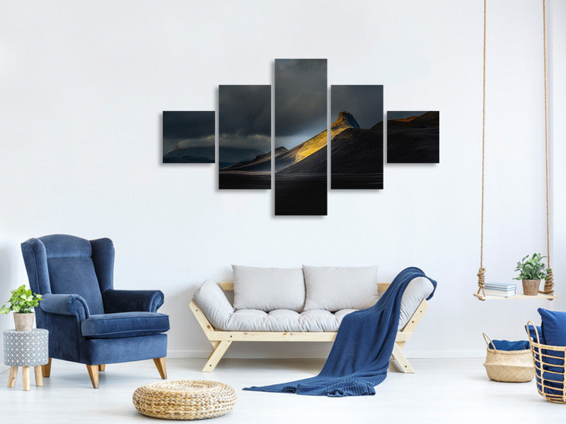 5-piece-canvas-print-ristindur-highlands-iceland