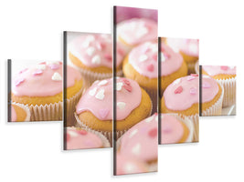 5-piece-canvas-print-sweet-cupcake