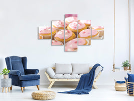 5-piece-canvas-print-sweet-cupcake