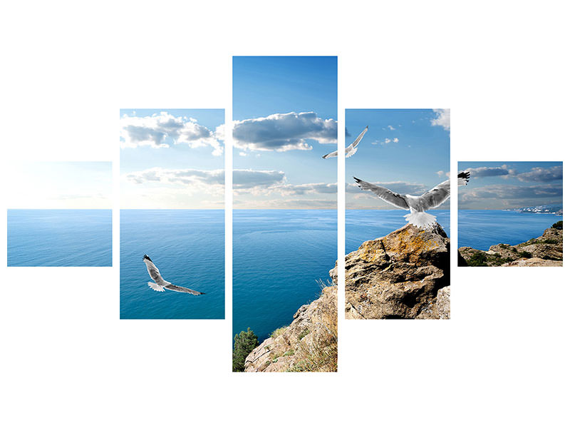 5-piece-canvas-print-the-seagulls-and-the-sea
