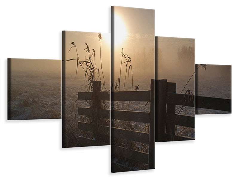 5-piece-canvas-print-winter-mood