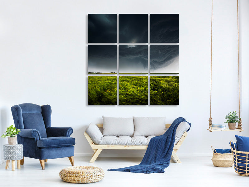9-piece-canvas-print-sommergewitter-ii