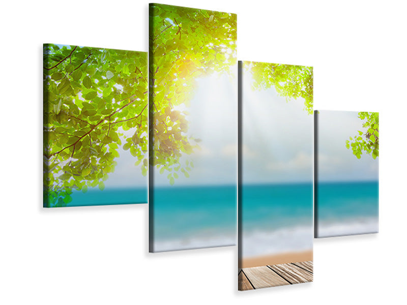 modern-4-piece-canvas-print-beach-terrace