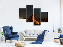 modern-4-piece-canvas-print-geminid-meteor-shower-above-the-elephant-rock