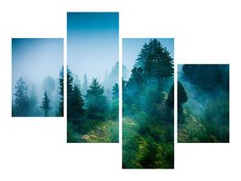 modern-4-piece-canvas-print-mysterious-forest-ii