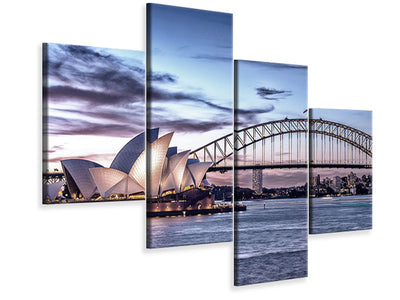 modern-4-piece-canvas-print-skyline-sydney-opera-house