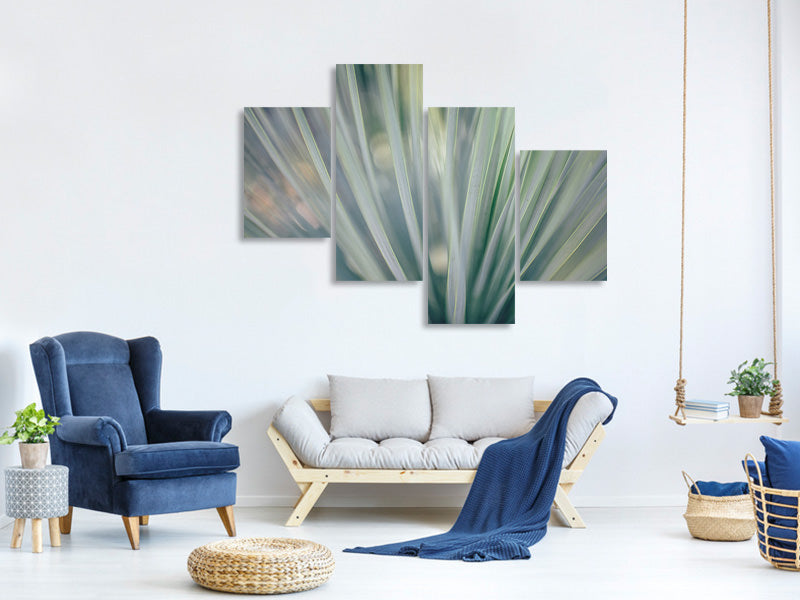 modern-4-piece-canvas-print-strip-of-plant