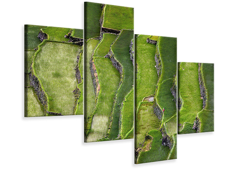 modern-4-piece-canvas-print-terrace-walking