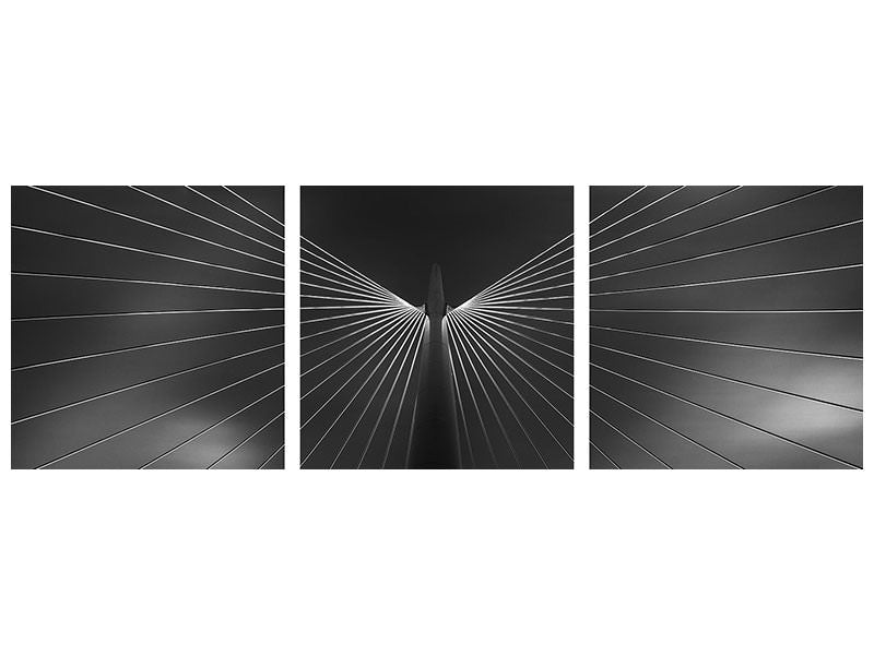 panoramic-3-piece-canvas-print-angel-in-black-and-white