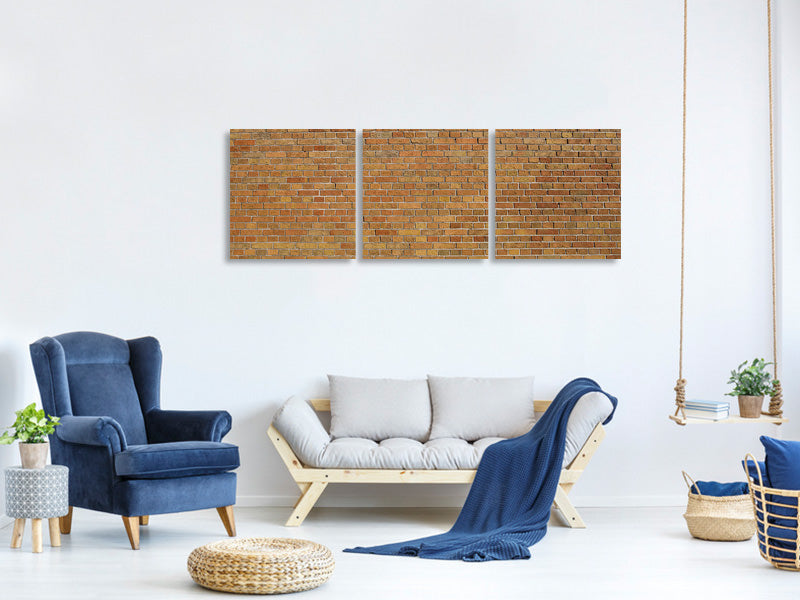 panoramic-3-piece-canvas-print-brick-background