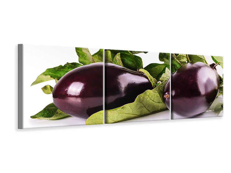 panoramic-3-piece-canvas-print-fresh-eggplants