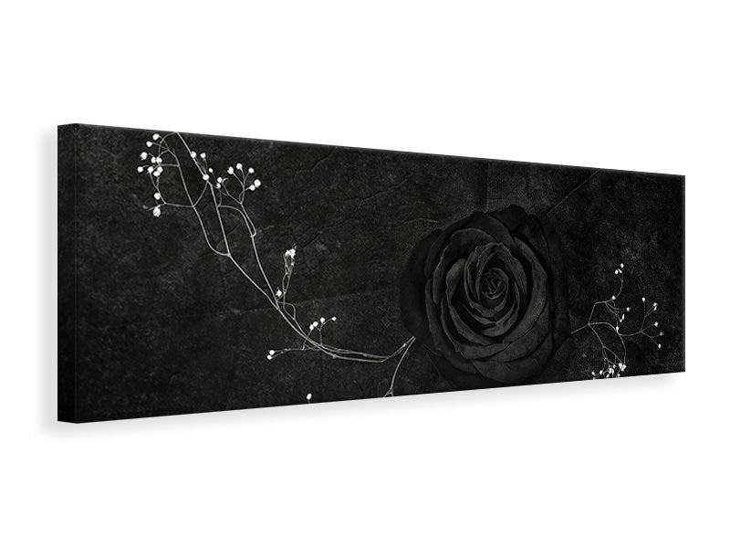 panoramic-canvas-print-rose-noire