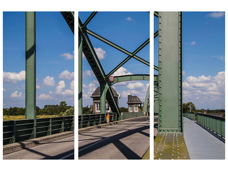 3-piece-canvas-print-bridge-in-steel-construction