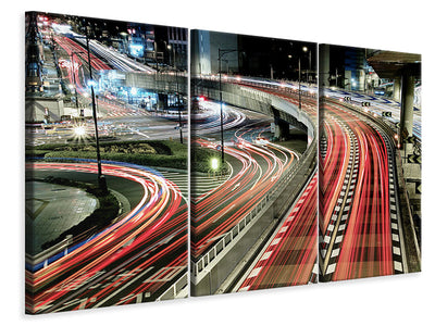 3-piece-canvas-print-chaotic-traffic