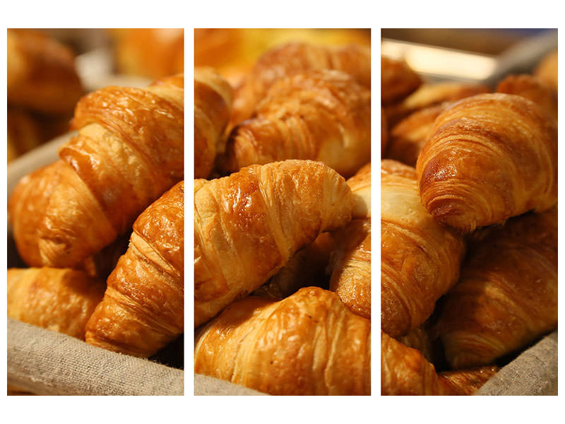 3-piece-canvas-print-fresh-croissants