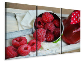 3-piece-canvas-print-fresh-raspberries