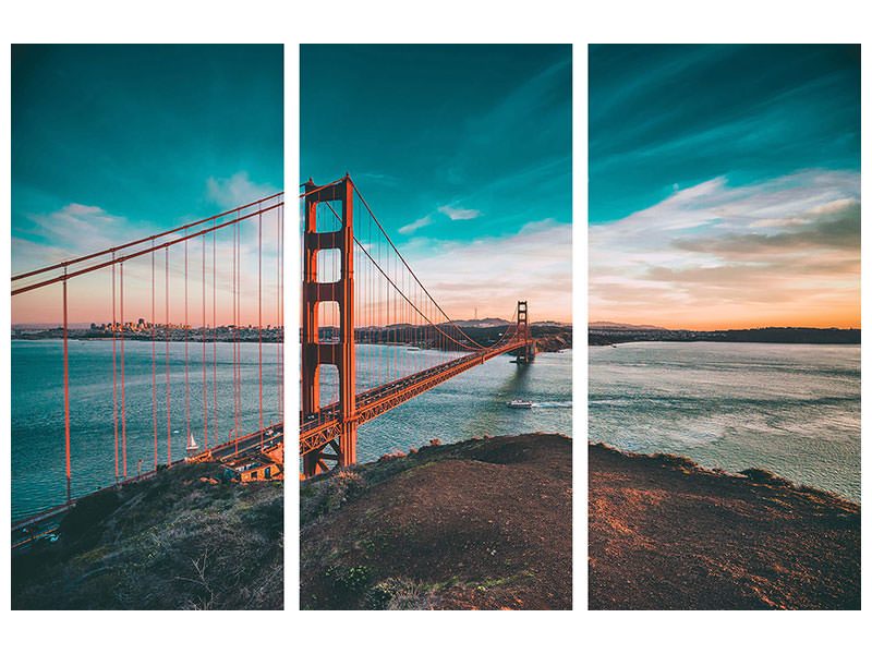 3-piece-canvas-print-golden-gate-in-the-light