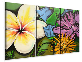 3-piece-canvas-print-graffiti-flowers