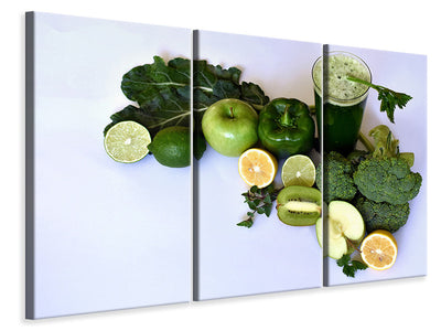 3-piece-canvas-print-green-smoothie