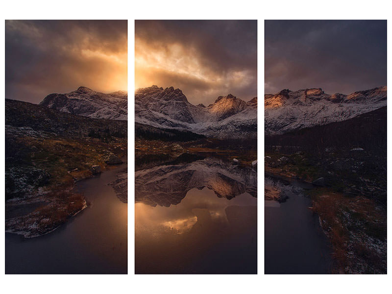 3-piece-canvas-print-lofoten-mountains